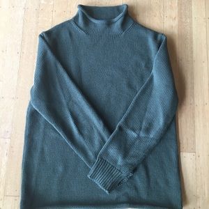 J.Crew Olive Green Mock Turtleneck Sweater